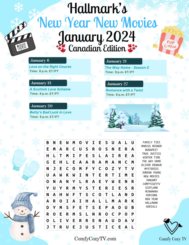 January 2024 Hallmark Movies in Canada