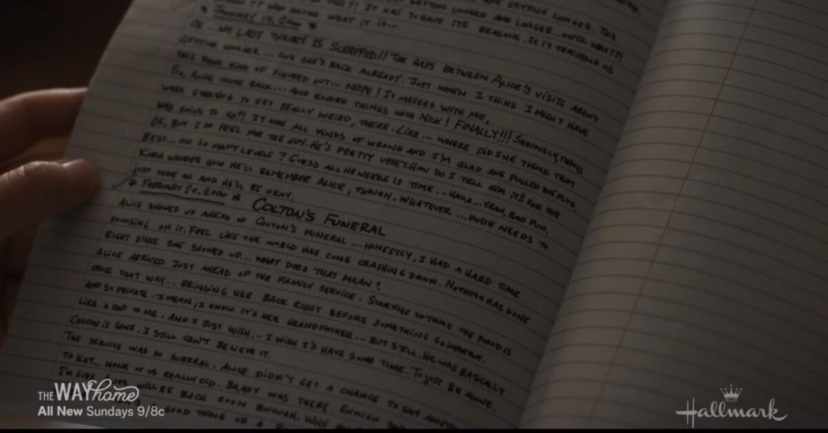 "The Way Home" Elliot's journal