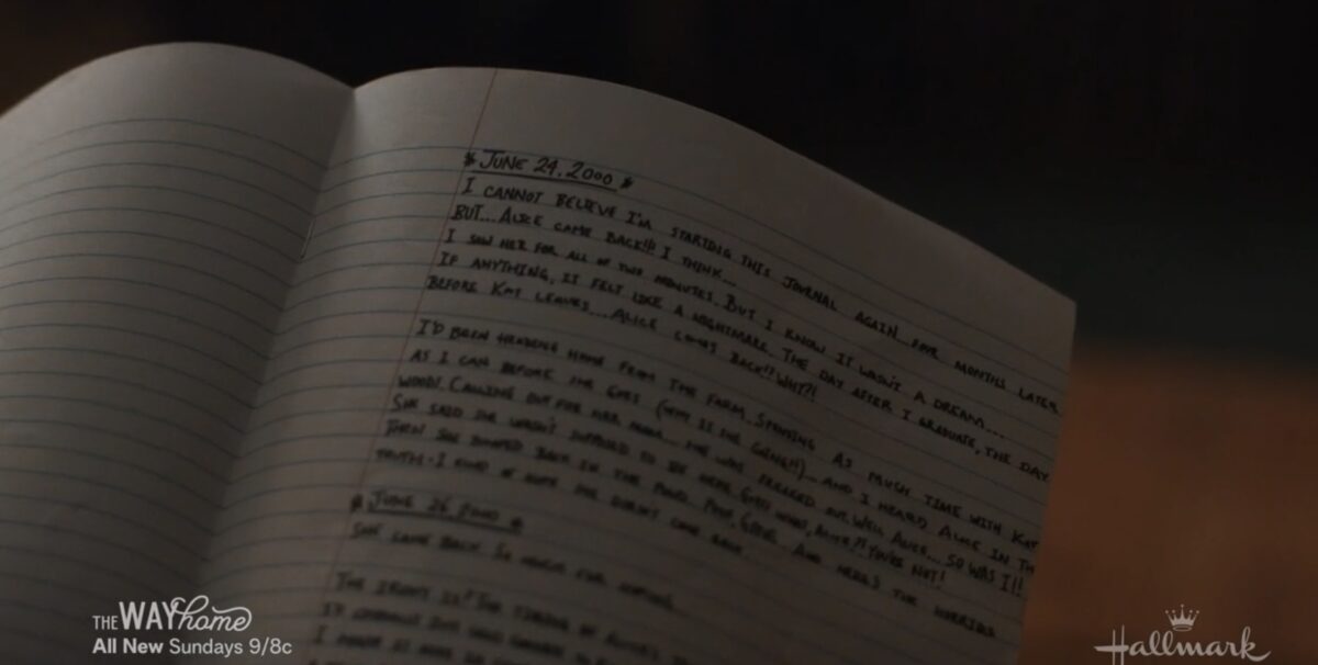 "The Way Home" Elliot's journal